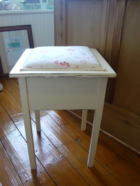 z/sold VINTAGE SEWING BOX WITH CATH KIDSTON FABRIC